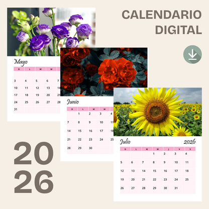 Calendario Floral 2026